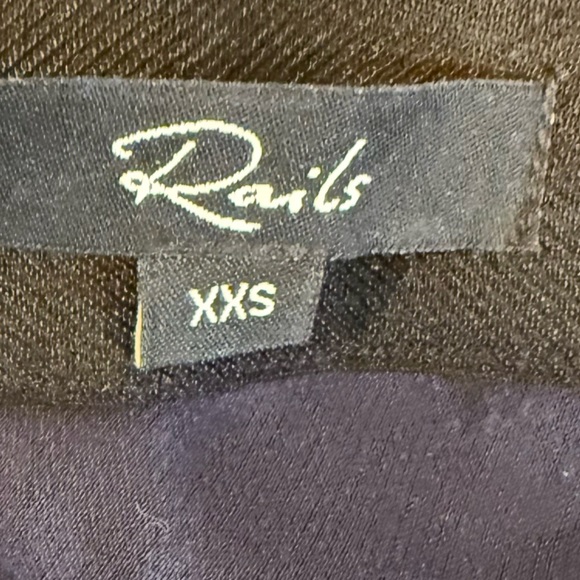 Rails high-waisted pullover midi-length skirt elastic waistband navy blue XXS - Picture 8 of 10